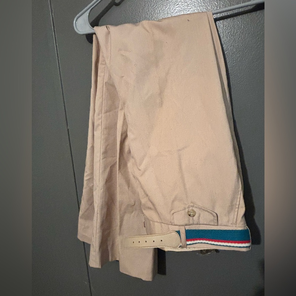 Gitano Vintage Straight 80s Khakis NWT NOS with Belt